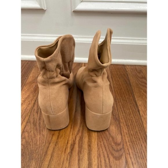 Schutz Catarine Suede Tan Western Fall Booties Women's Size: 6 NWB - Picture 5 of 11